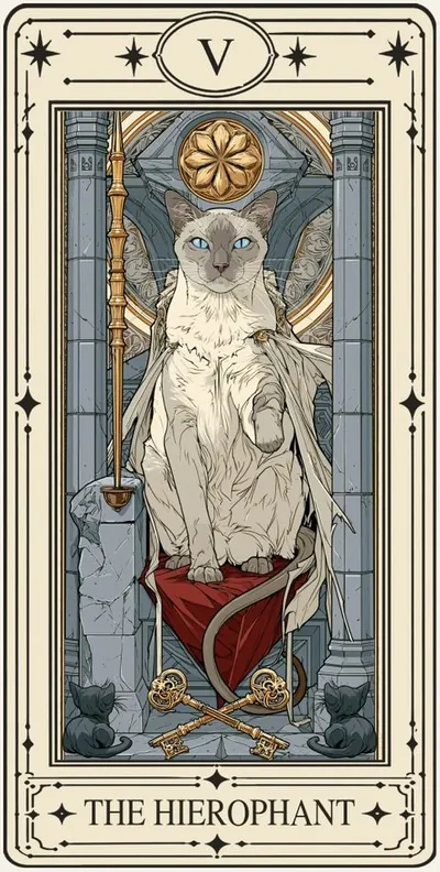 The Hierophant (교황) 카드 그림
